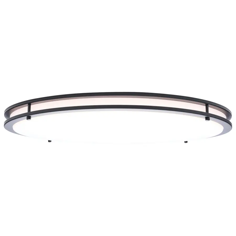 Glamour LED 24" Flush Mount in Black - Image 4