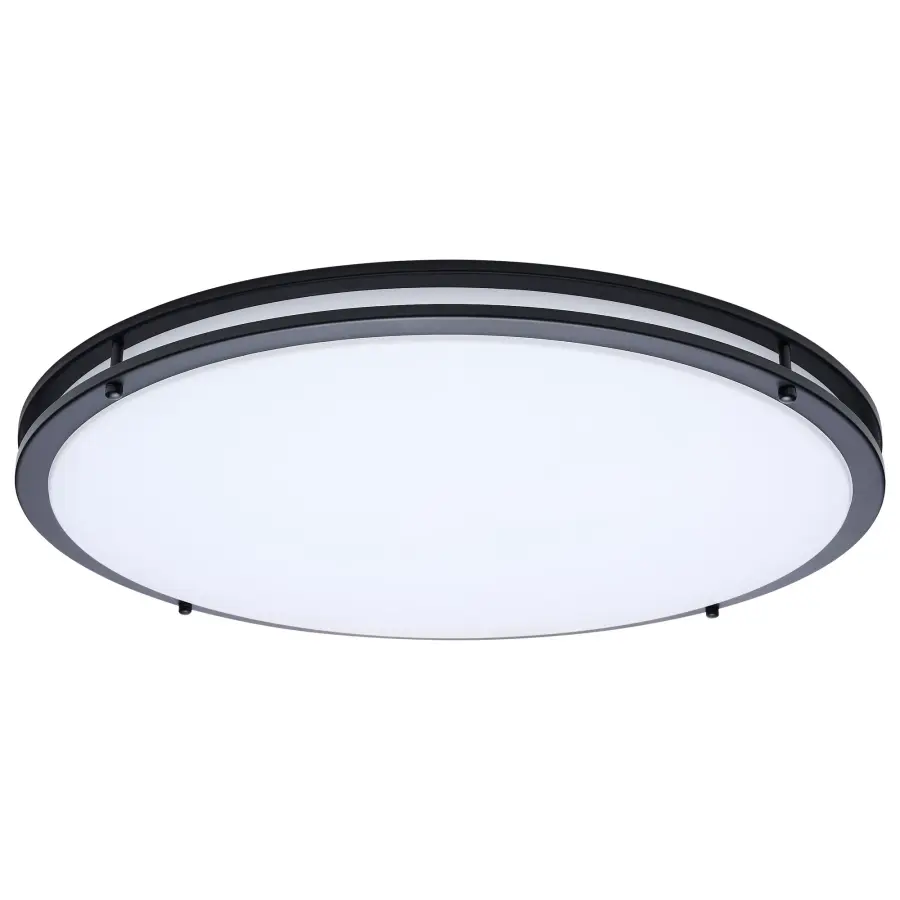 Glamour LED 24" Flush Mount in Black - Image 5
