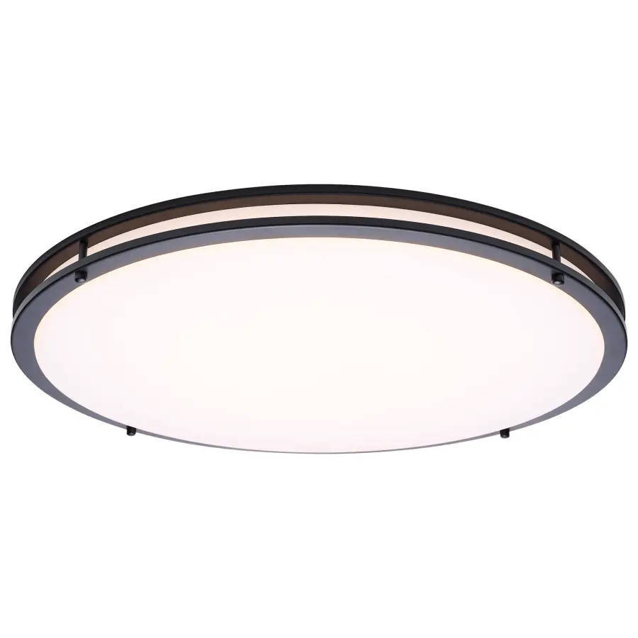 Glamour LED 24" Flush Mount in Black - Image 6