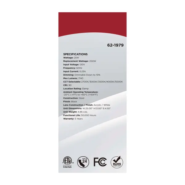 Glamour LED Linear Flush Mount - 25 Inch - Image 11