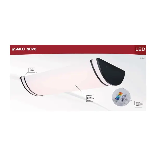 Glamour LED Linear Flush Mount - 25 Inch - Image 9