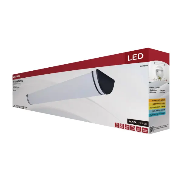 Glamour LED Linear Flush Mount - 50 Inch Black - Image 12