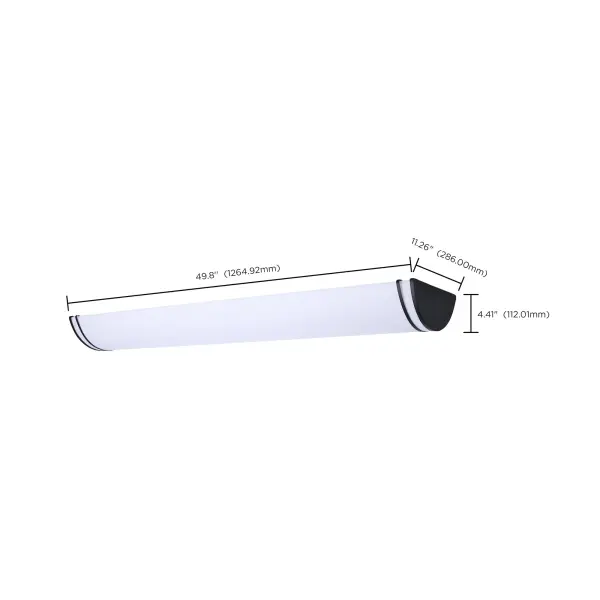 Glamour LED Linear Flush Mount - 50 Inch Black - Image 14