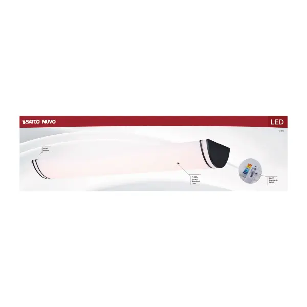 Glamour LED Linear Flush Mount - 50 Inch Black - Image 9