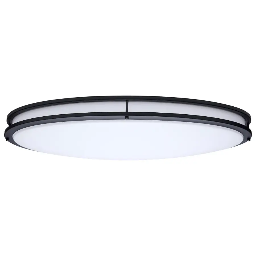 Glamour 32" Oval LED Flush Mount in Black - Image 3