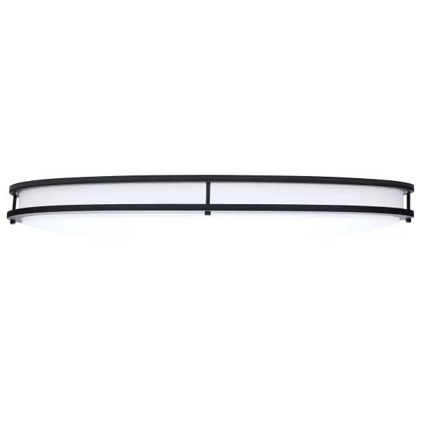 Glamour 32" Oval LED Flush Mount in Black - Image 5