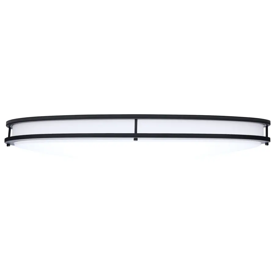 Glamour 32" Oval LED Flush Mount in Black - Image 5