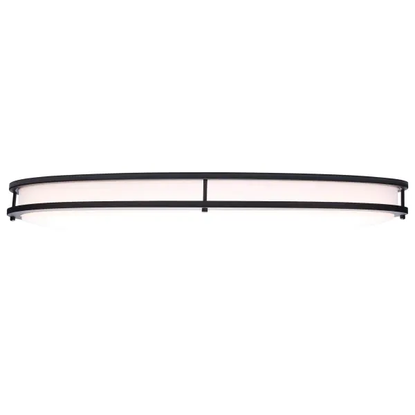 Glamour 32" Oval LED Flush Mount in Black - Image 6