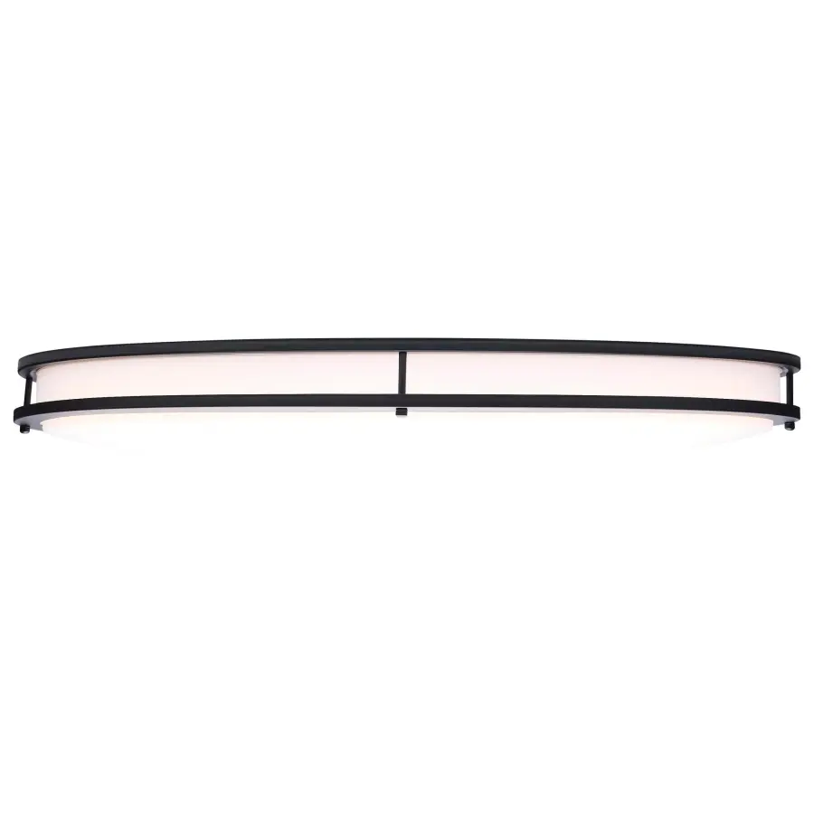 Glamour 32" Oval LED Flush Mount in Black - Image 6