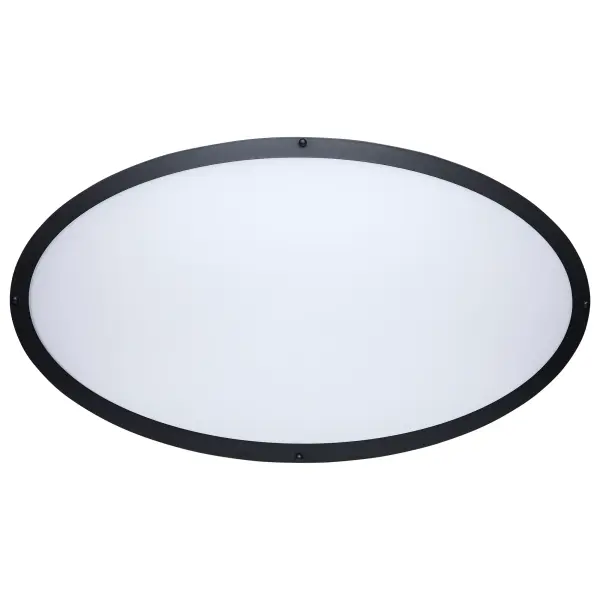 Glamour 32" Oval LED Flush Mount in Black - Image 7