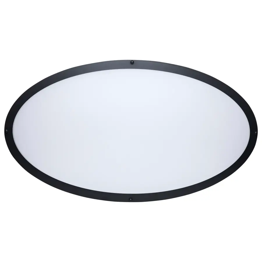 Glamour 32" Oval LED Flush Mount in Black - Image 7