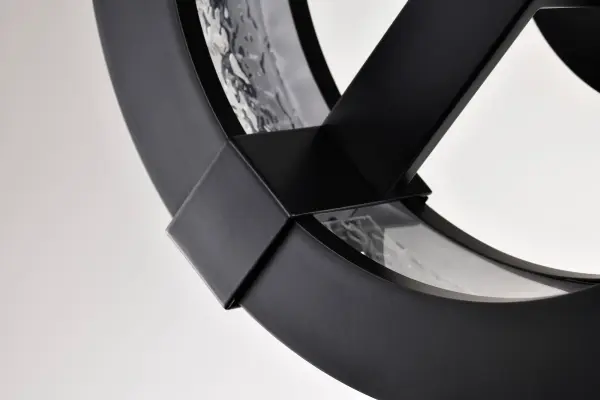 Darrow 13" LED Semi Flush Mount in Matte Black - Image 11