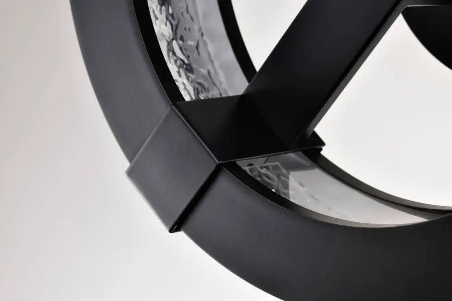 Darrow 13" LED Semi Flush Mount in Matte Black - Image 11