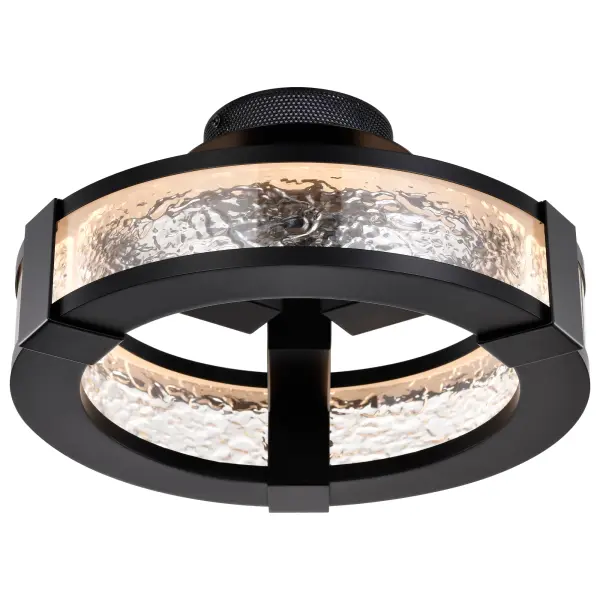 Darrow 13" LED Semi Flush Mount in Matte Black - Image 6
