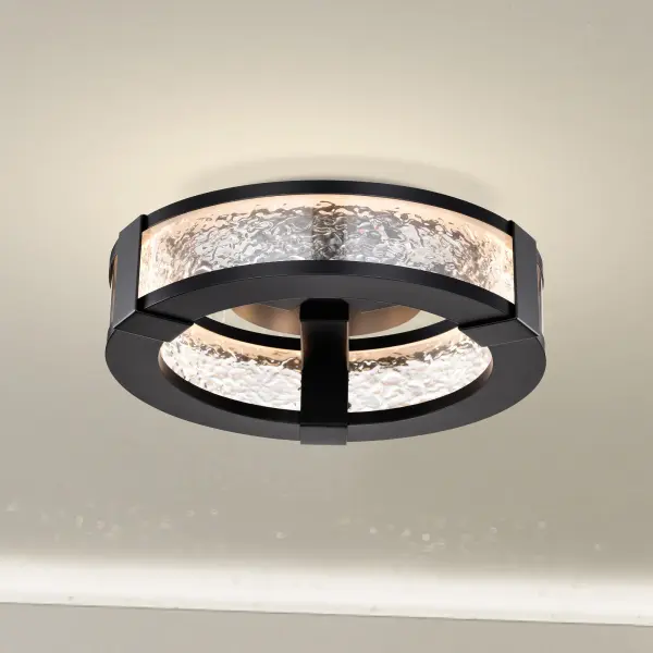Darrow 13" LED Flush Mount in Matte Black - Image 3