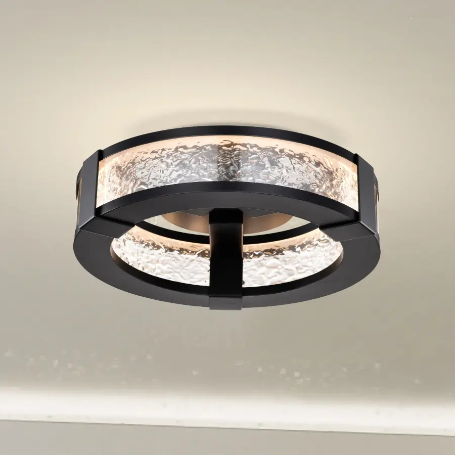 Darrow 13" LED Flush Mount in Matte Black - Image 3