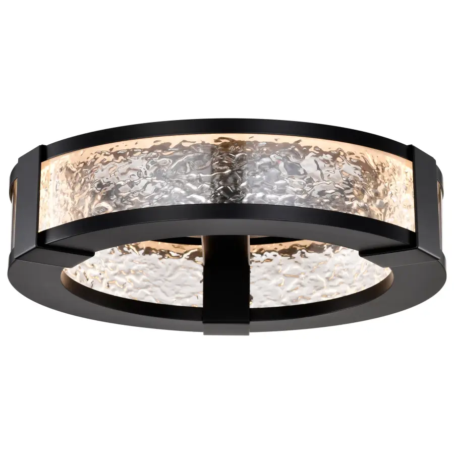 Darrow 13" LED Flush Mount in Matte Black - Image 4