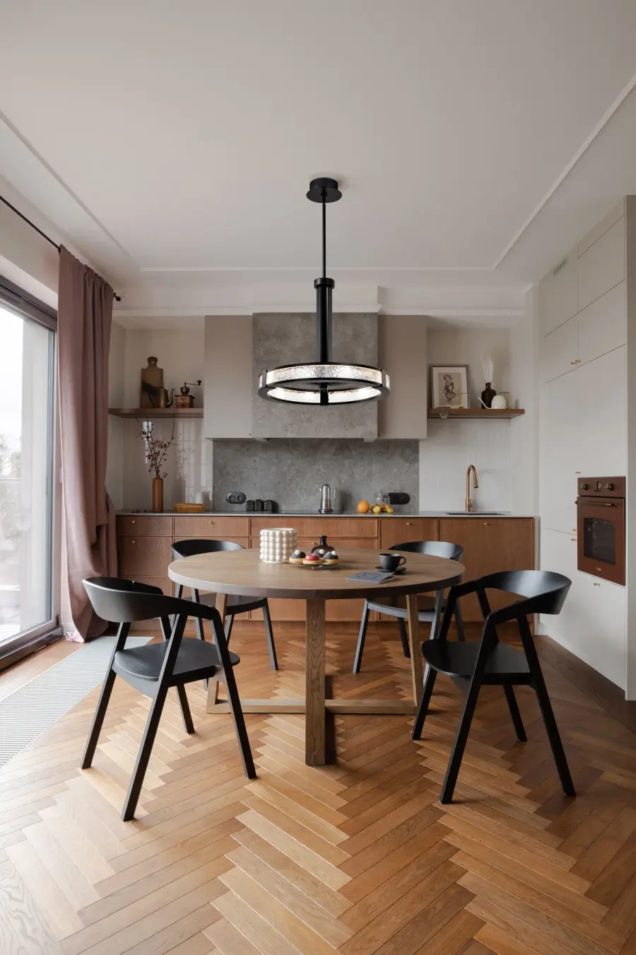 Darrow 24" LED Pendant in Matte Black - Image 2