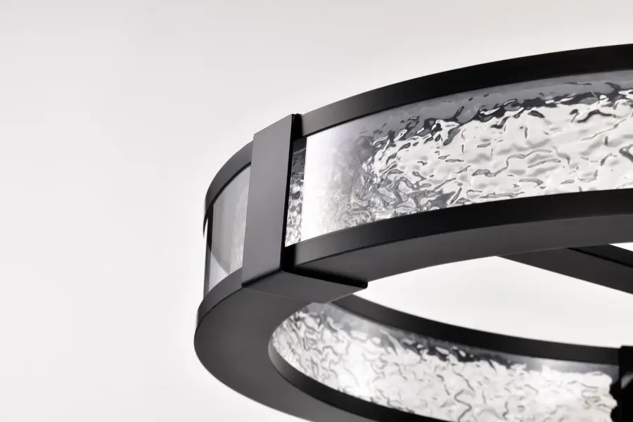 Darrow 24" LED Pendant in Matte Black - Image 14