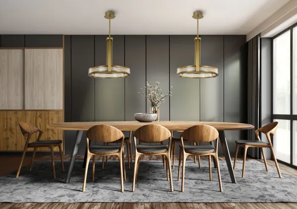 Darrow 24" LED Pendant in Matte Black - Image 20