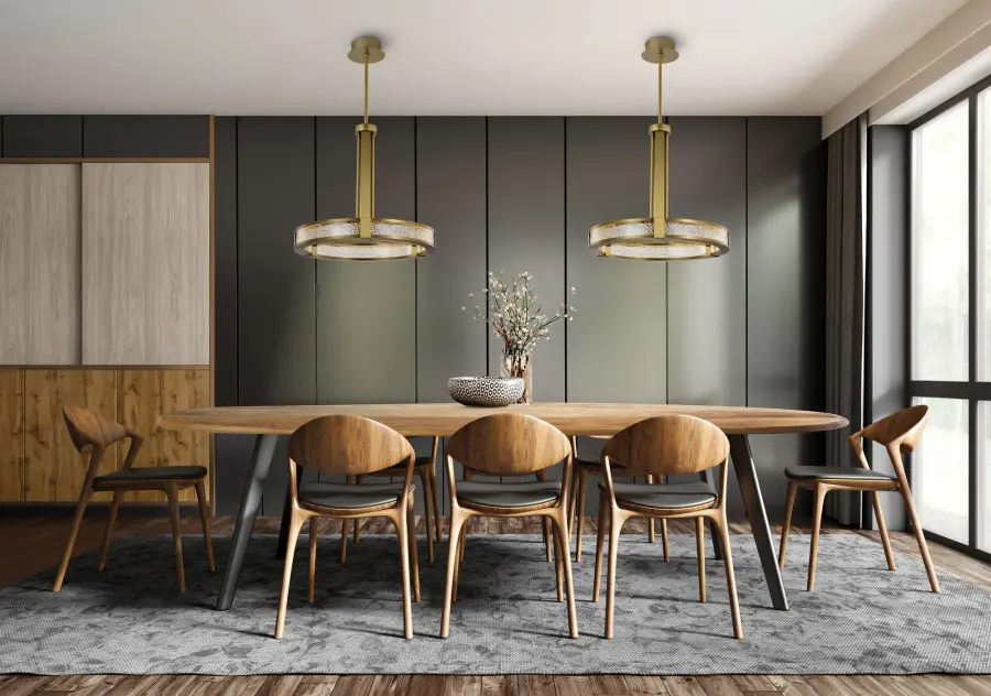 Darrow 24" LED Pendant in Matte Black - Image 20