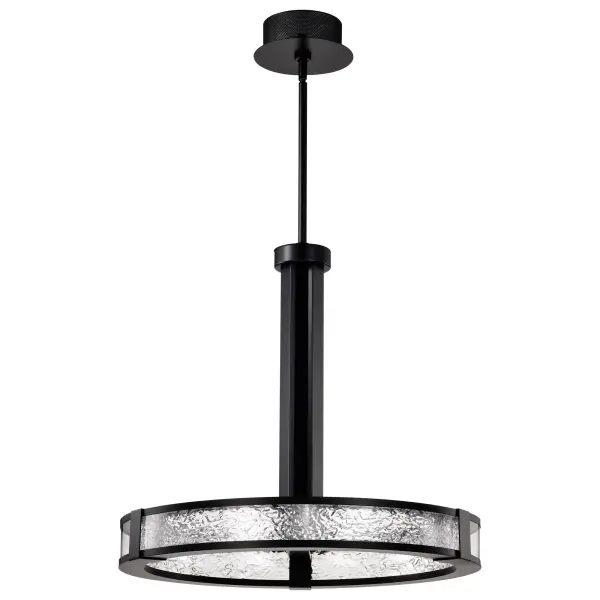 Darrow 24" LED Pendant in Matte Black - Image 5