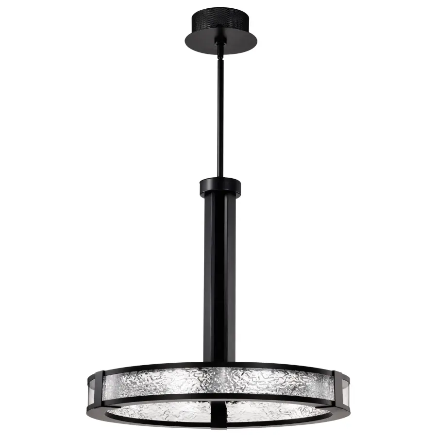 Darrow 24" LED Pendant in Matte Black - Image 5
