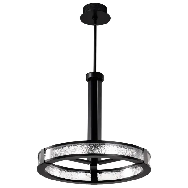 Darrow 24" LED Pendant in Matte Black - Image 7