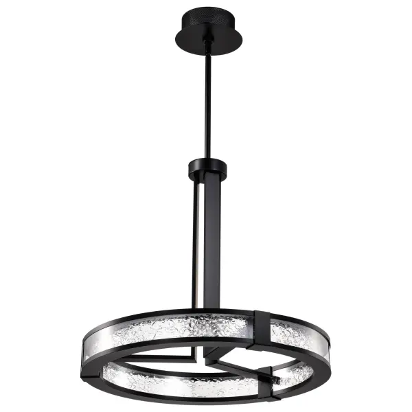 Darrow 24" LED Pendant in Matte Black - Image 9