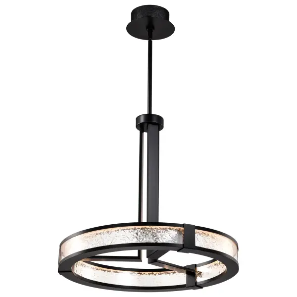 Darrow 24" LED Pendant in Matte Black - Image 10