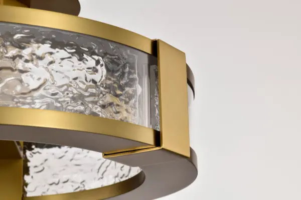 Darrow 13" LED Semi Flush Mount in Vintage Brass - Image 15