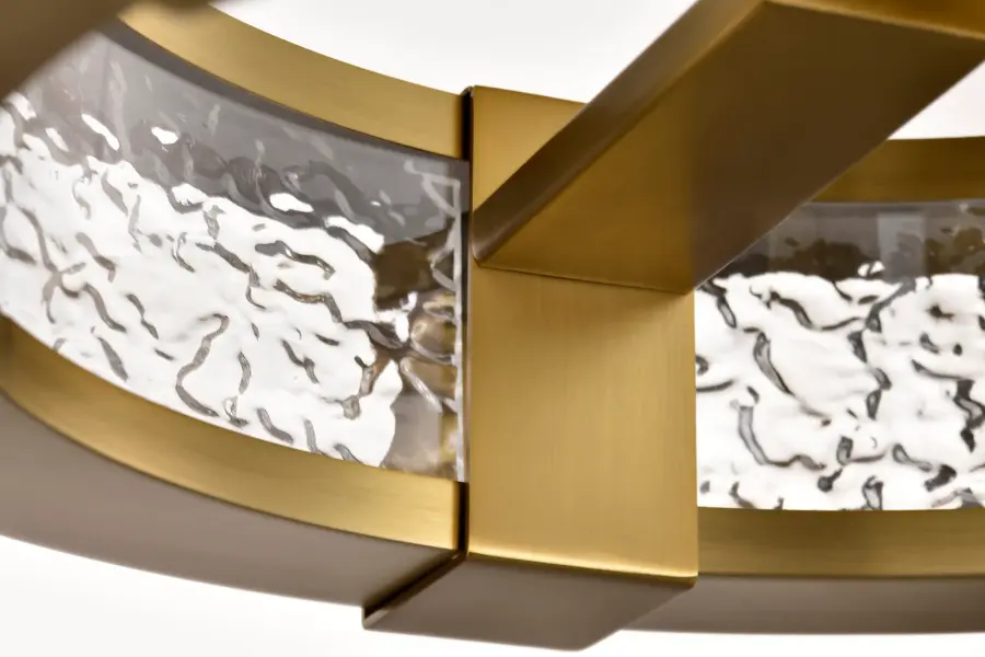 Darrow 13" LED Semi Flush Mount in Vintage Brass - Image 16
