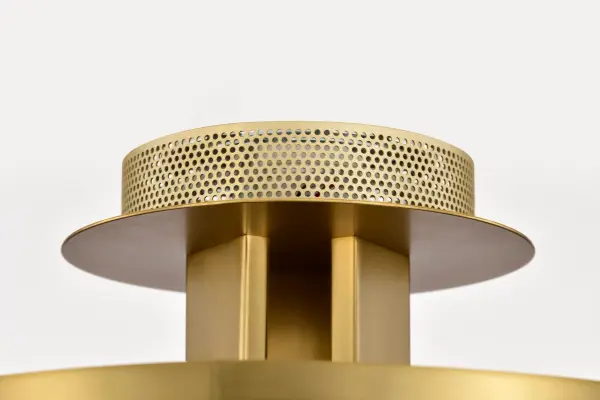 Darrow 13" LED Semi Flush Mount in Vintage Brass - Image 18