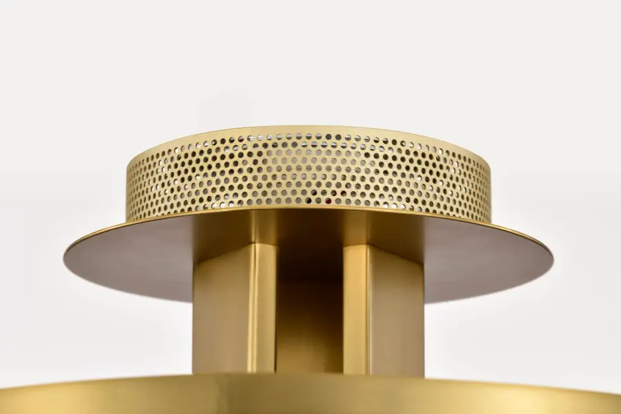 Darrow 13" LED Semi Flush Mount in Vintage Brass - Image 18