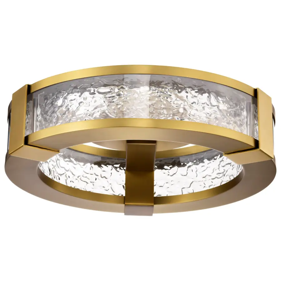 Darrow 13" LED Flush Mount in Vintage Brass - Image 11