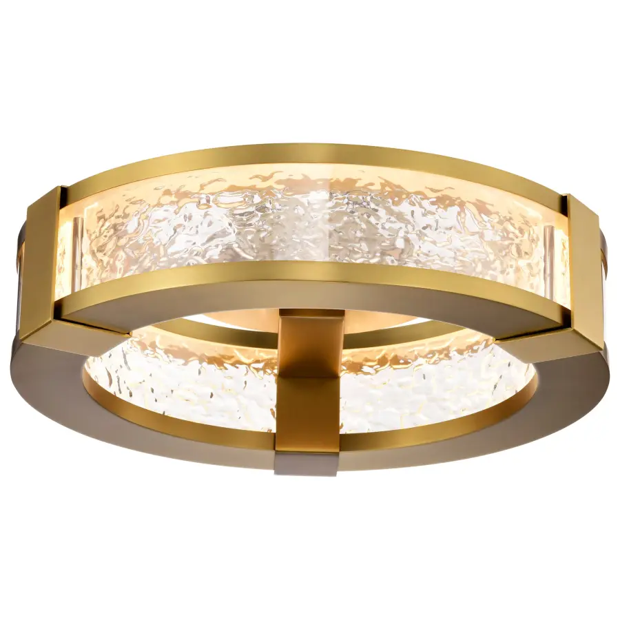 Darrow 13" LED Flush Mount in Vintage Brass - Image 12