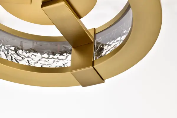 Darrow 13" LED Flush Mount in Vintage Brass - Image 24