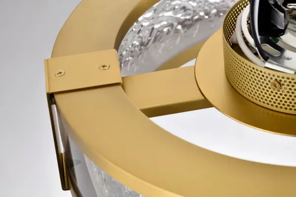 Darrow 13" LED Flush Mount in Vintage Brass - Image 25
