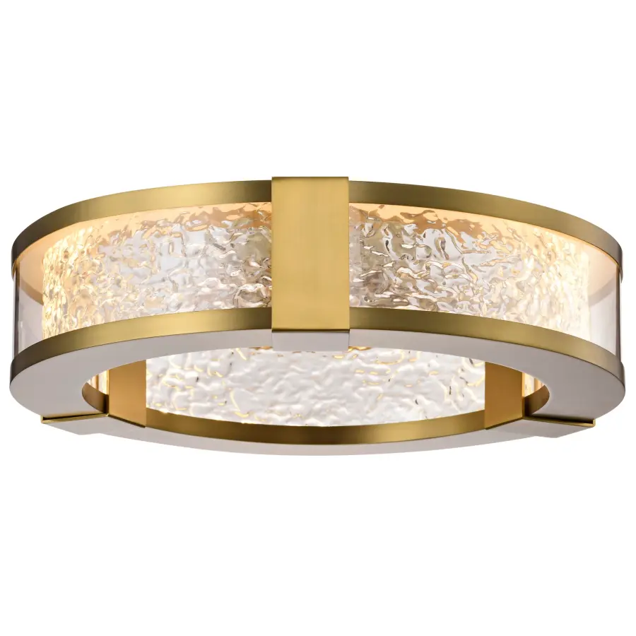 Darrow 13" LED Flush Mount in Vintage Brass - Image 4