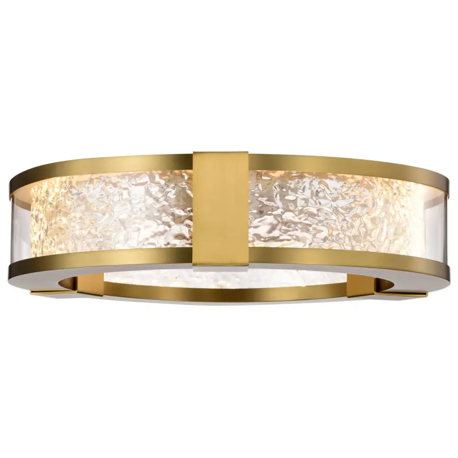 Darrow 13" LED Flush Mount in Vintage Brass - Image 6