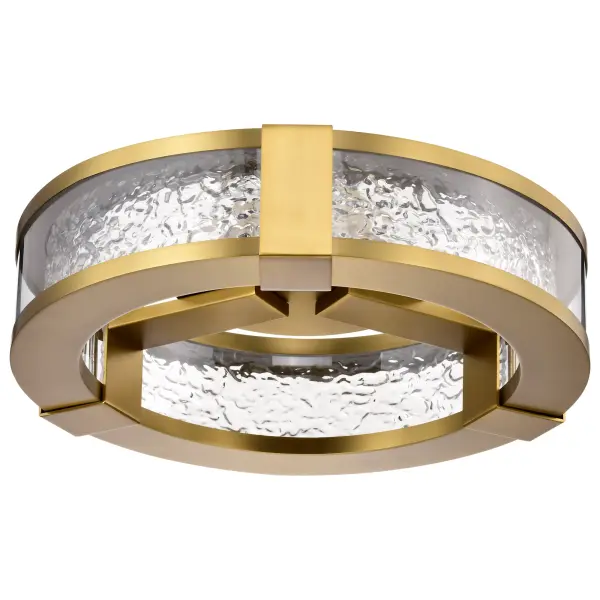 Darrow 13" LED Flush Mount in Vintage Brass - Image 7