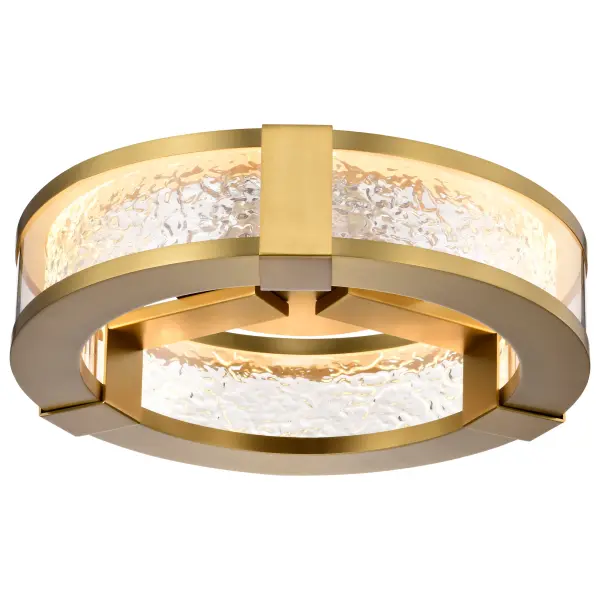 Darrow 13" LED Flush Mount in Vintage Brass - Image 8
