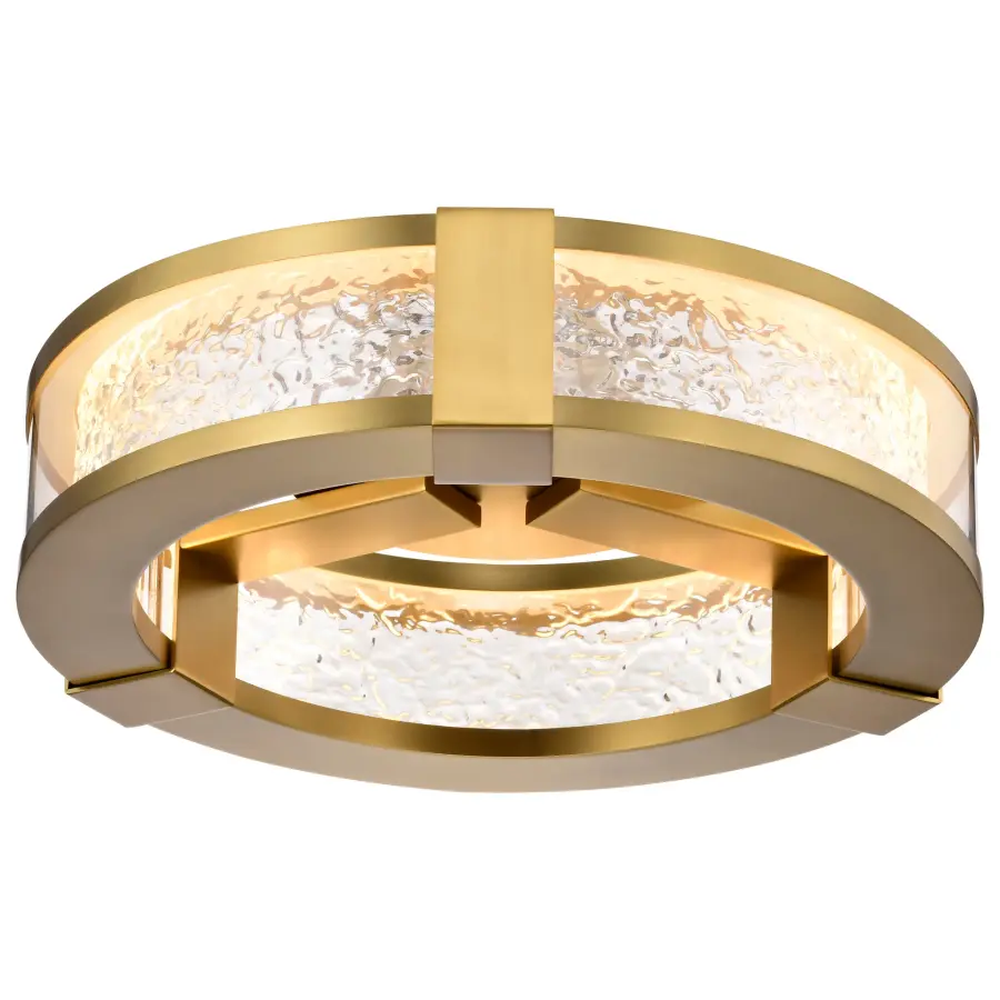 Darrow 13" LED Flush Mount in Vintage Brass - Image 8
