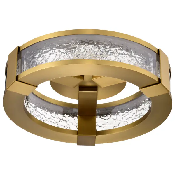 Darrow 13" LED Flush Mount in Vintage Brass - Image 9