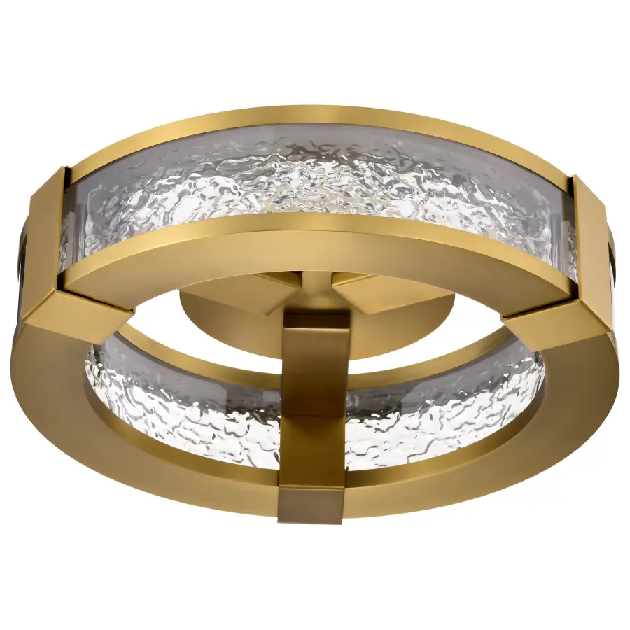 Darrow 13" LED Flush Mount in Vintage Brass - Image 9