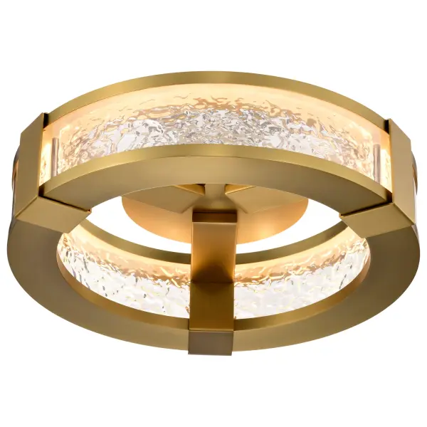 Darrow 13" LED Flush Mount in Vintage Brass - Image 10