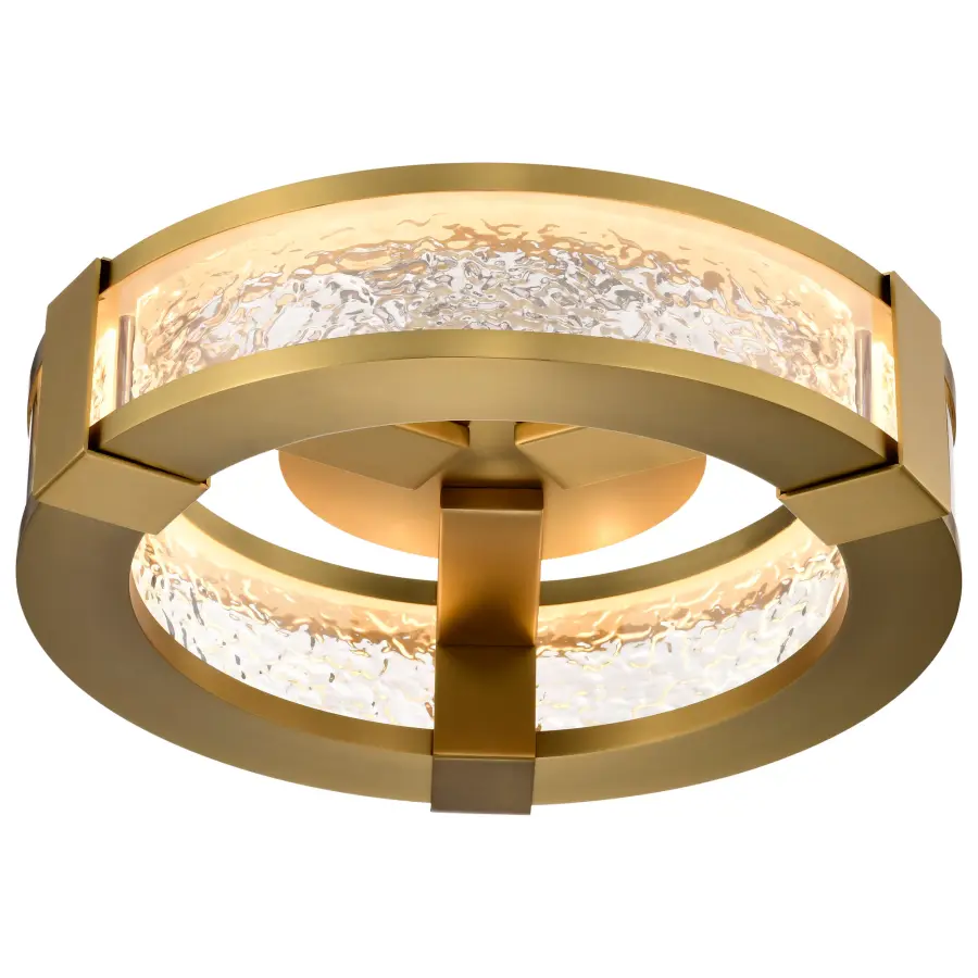 Darrow 13" LED Flush Mount in Vintage Brass - Image 10