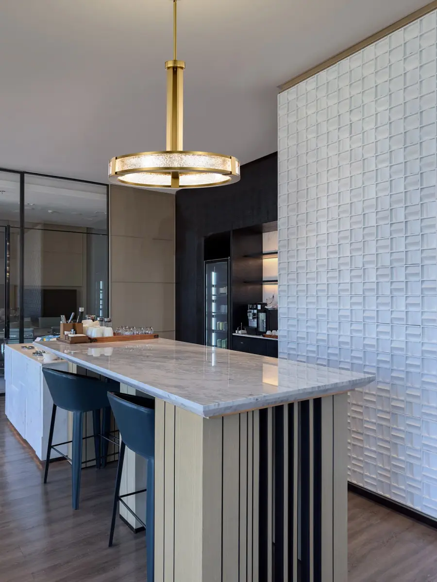 Darrow 24" LED Pendant in Vintage Brass - Image 2