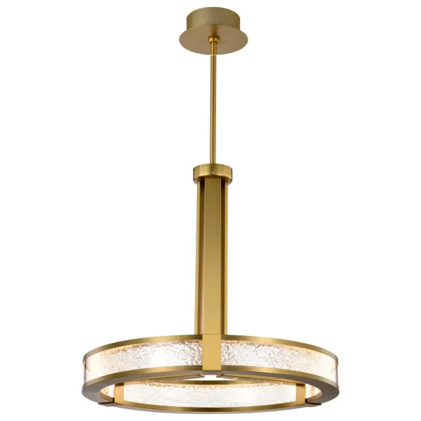 Darrow 24" LED Pendant in Vintage Brass - Image 12