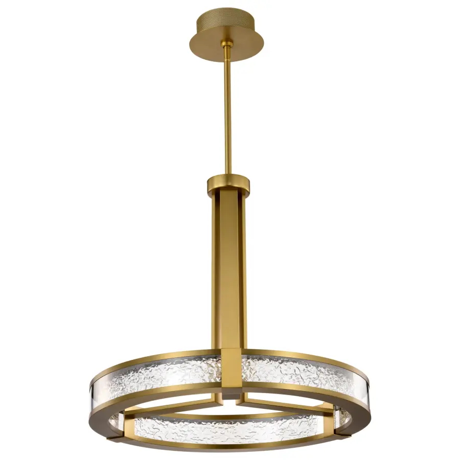 Darrow 24" LED Pendant in Vintage Brass - Image 13